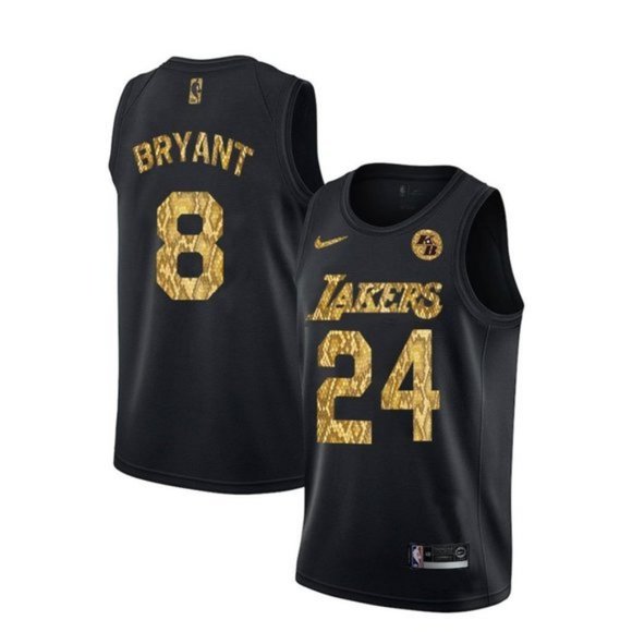lakers black jersey nike